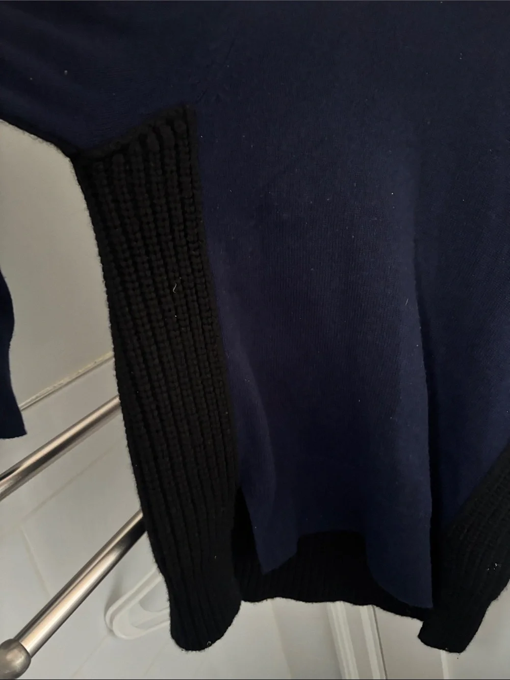 Burberry Navy and Black Men’s Crewneck Sweater
